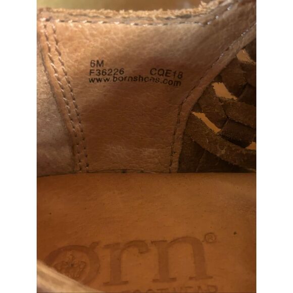 Born Katharina Brown Leather Ankle Bootie Slouch Back Zip  US 6M - Picture 7 of 7